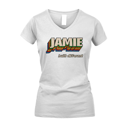 Your Name Built Different Retro Shirt JAMIE M1-26