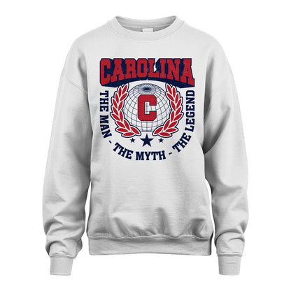 The Man The Myth The Legend Logo Shirt CAROLINA M1-30
