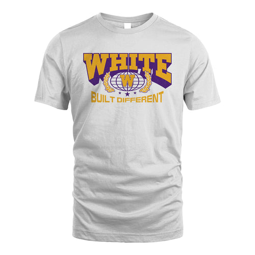 Your Name Built Different Sporty Shirt WHITE M1-32