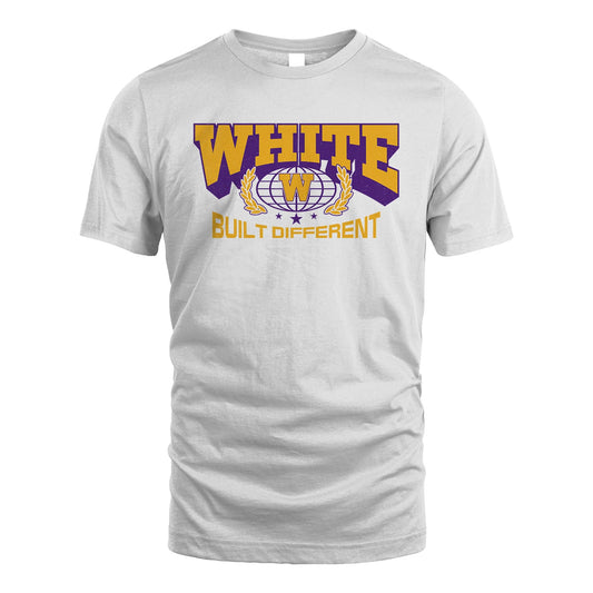 Your Name Built Different Sporty Shirt WHITE M1-32
