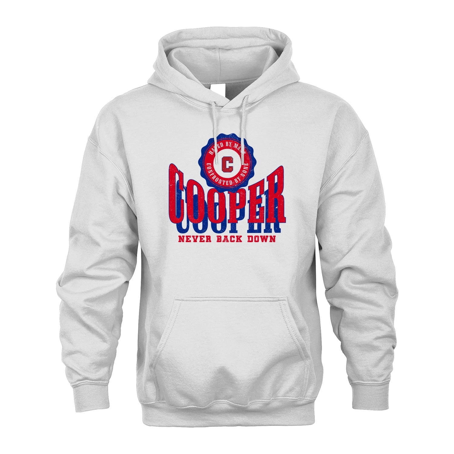Your Name Never Back Down Shirt COOPER M1-33