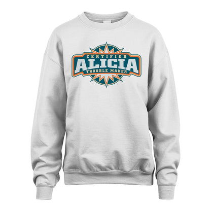 Certified Your Name Trouble Maker Shirt ALICIA M1-36