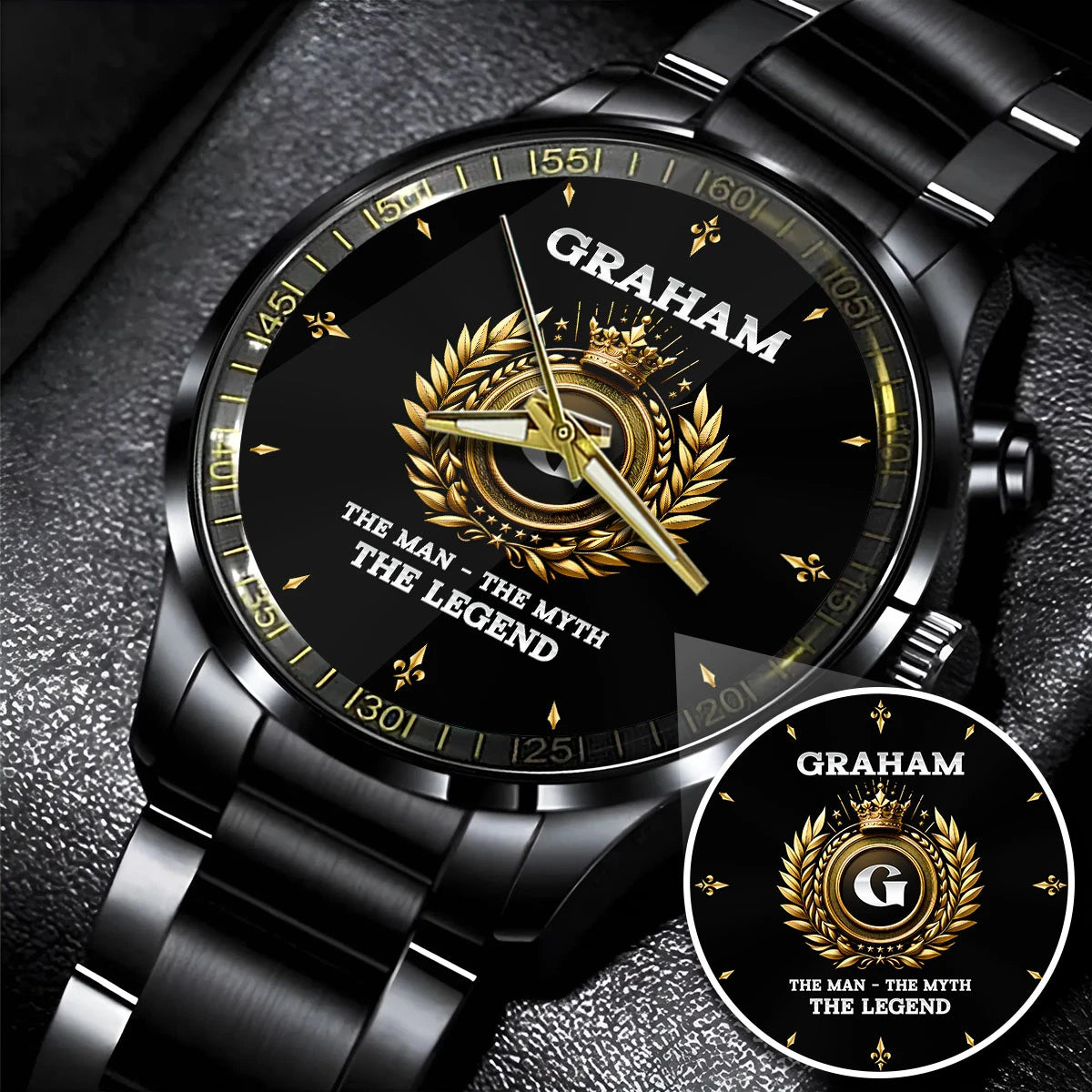 The Man The Myth The Legend Olive Crown Watch GRAHAM M1-W5