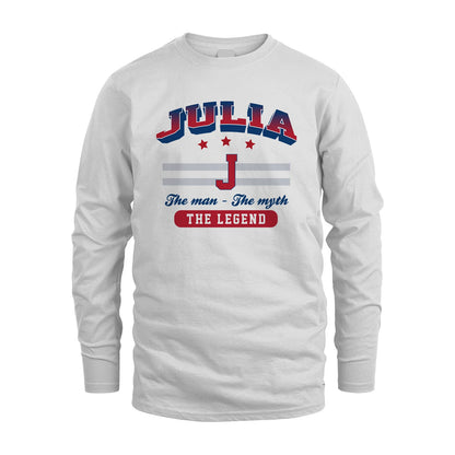 The Man The Myth The Legend With Your Name Shirt JULIA M1-35