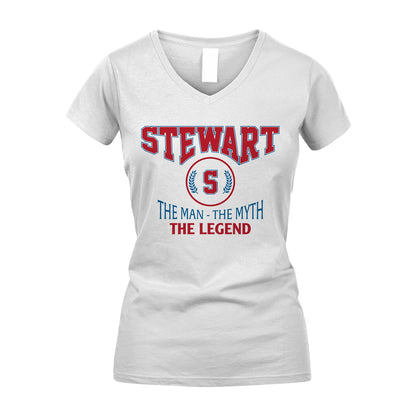The Man The Myth The Legend Jet Style Shirt STEWART M1-9