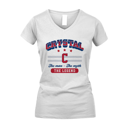 The Man The Myth The Legend With Your Name Shirt CRYSTAL M1-35