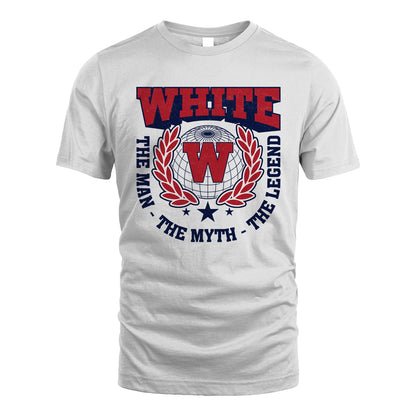 The Man The Myth The Legend Logo Shirt WHITE M1-30