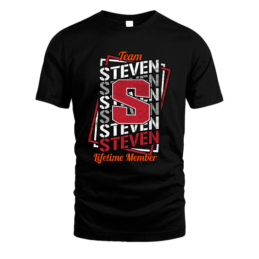 Team Your Name Lifetime Member Sporty Shirt STEVEN M1-25