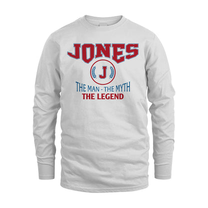 The Man The Myth The Legend Jet Style Shirt JONES M1-9