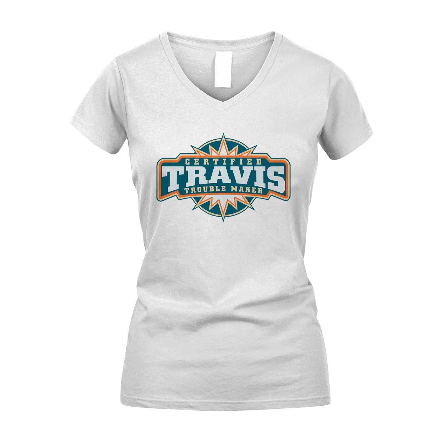 Certified Your Name Trouble Maker Shirt TRAVIS M1-36