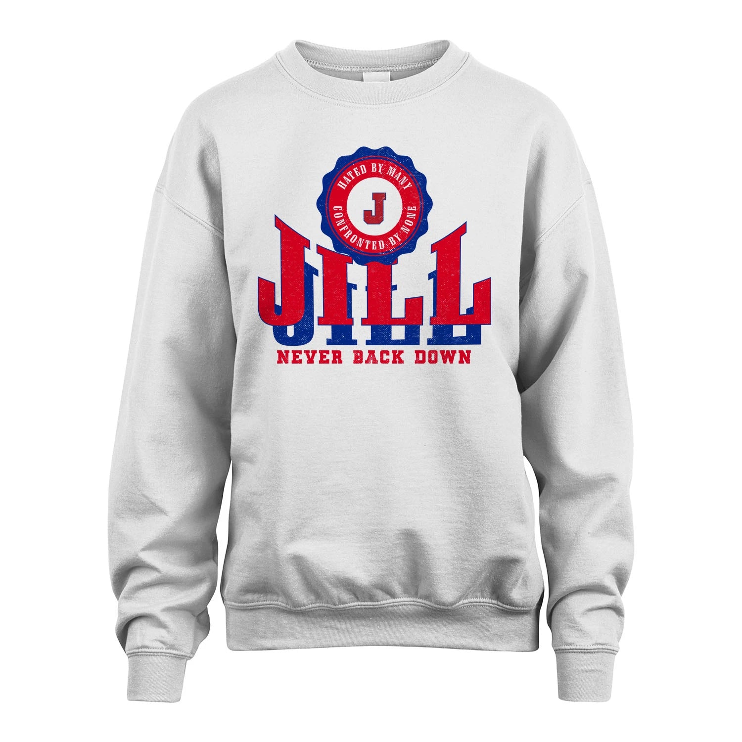Your Name Never Back Down Shirt JILL M1-33