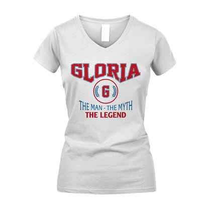 The Man The Myth The Legend Jet Style Shirt GLORIA M1-9