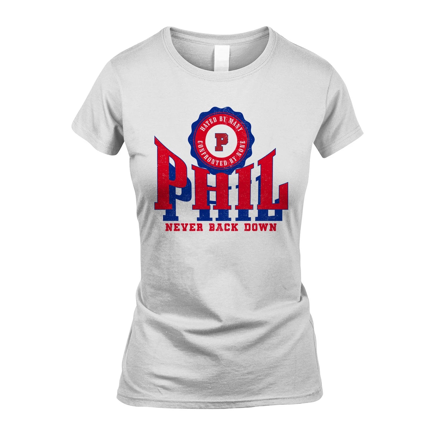 Your Name Never Back Down Shirt PHIL M1-33