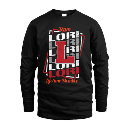 Team Your Name Lifetime Member Sporty Shirt LORI M1-25