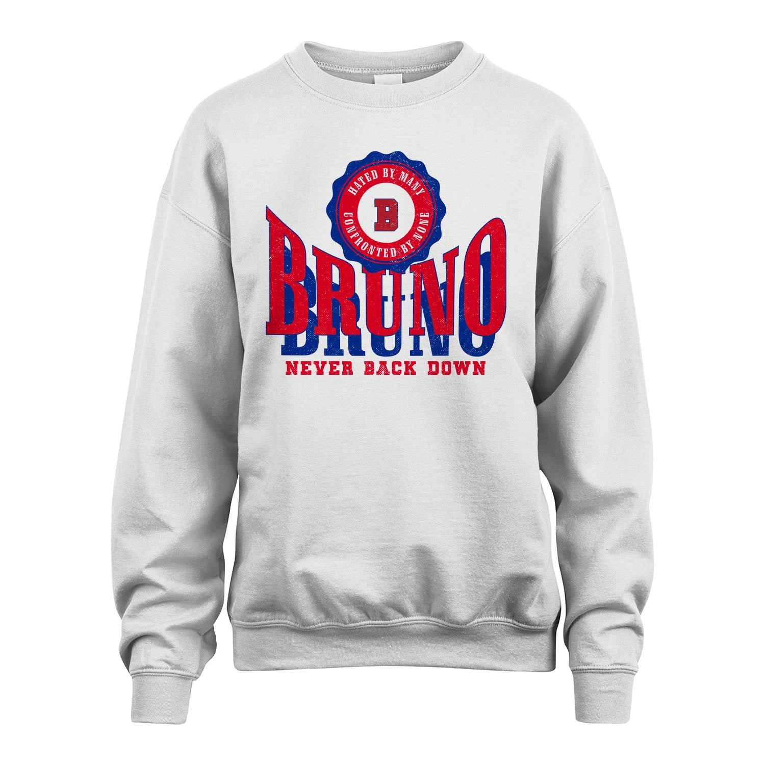 Your Name Never Back Down Shirt BRUNO M1-33