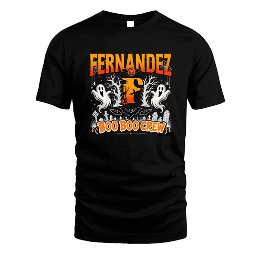Boo Boo Crew Halloween Custom Name Shirt FERNANDEZ M1-28