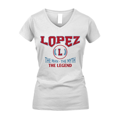 The Man The Myth The Legend Jet Style Shirt LOPEZ M1-9