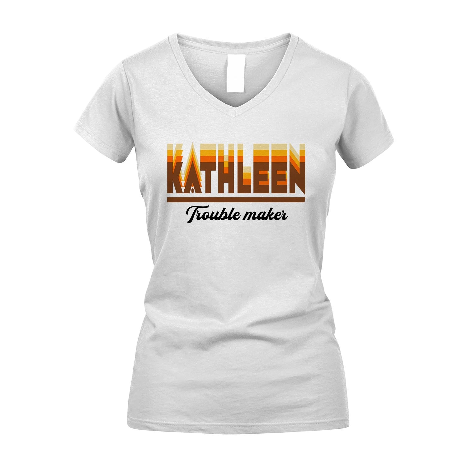 Your Name Trouble Maker Funny Shirt KATHLEEN M1-34
