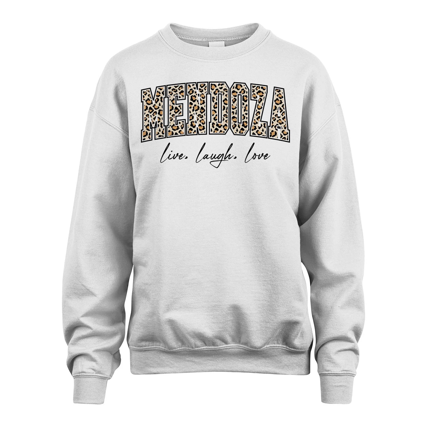 Live Laugh Love Custom Name With Leopard Pattern Shirt MENDOZA M1-13
