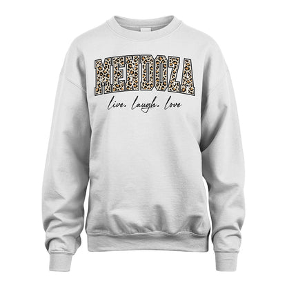 Live Laugh Love Custom Name With Leopard Pattern Shirt MENDOZA M1-13