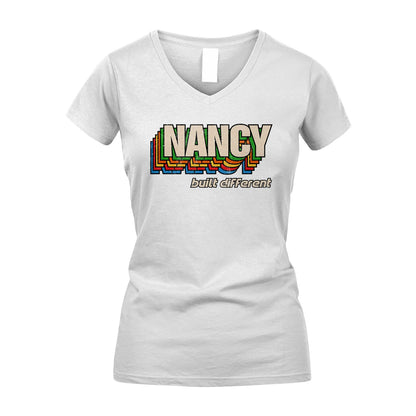 Your Name Built Different Retro Shirt NANCY M1-26