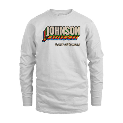 Your Name Built Different Retro Shirt JOHNSON M1-26
