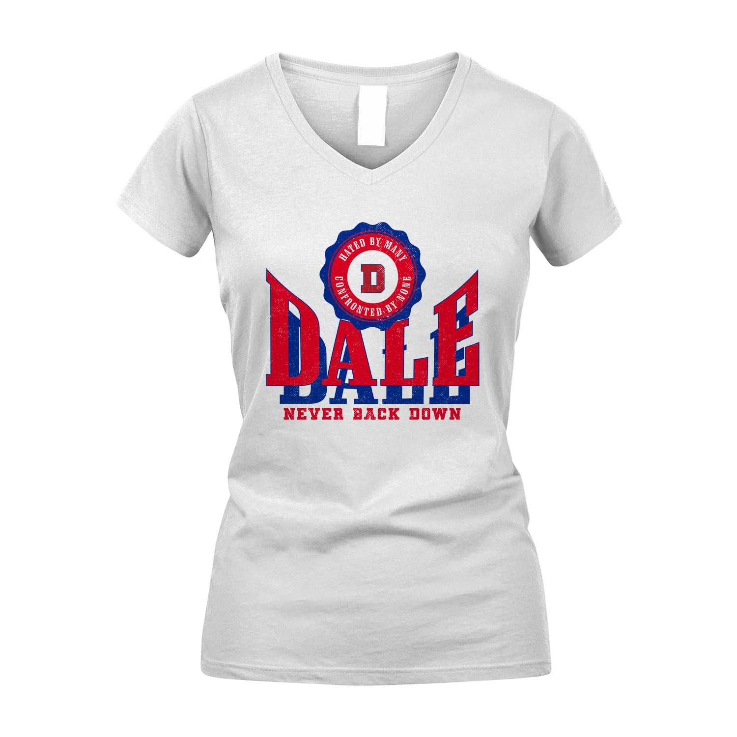 Your Name Never Back Down Shirt DALE M1-33