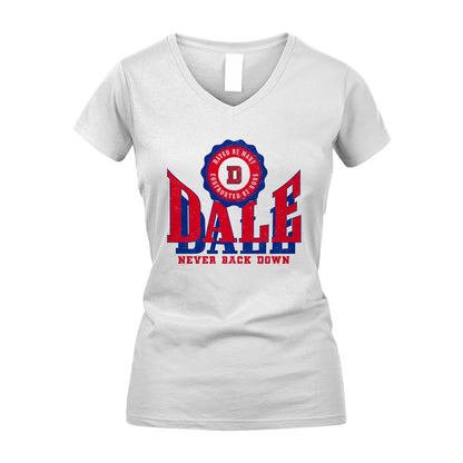 Your Name Never Back Down Shirt DALE M1-33