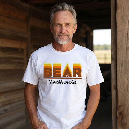 Your Name Trouble Maker Funny Shirt BEAR M1-34