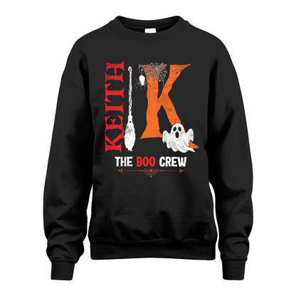 The Boo Crew Halloween With Your Name Shirt KEITH M1-23