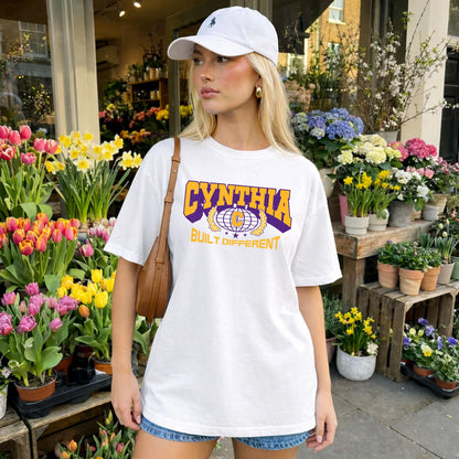 Your Name Built Different Sporty Shirt CYNTHIA M1-32