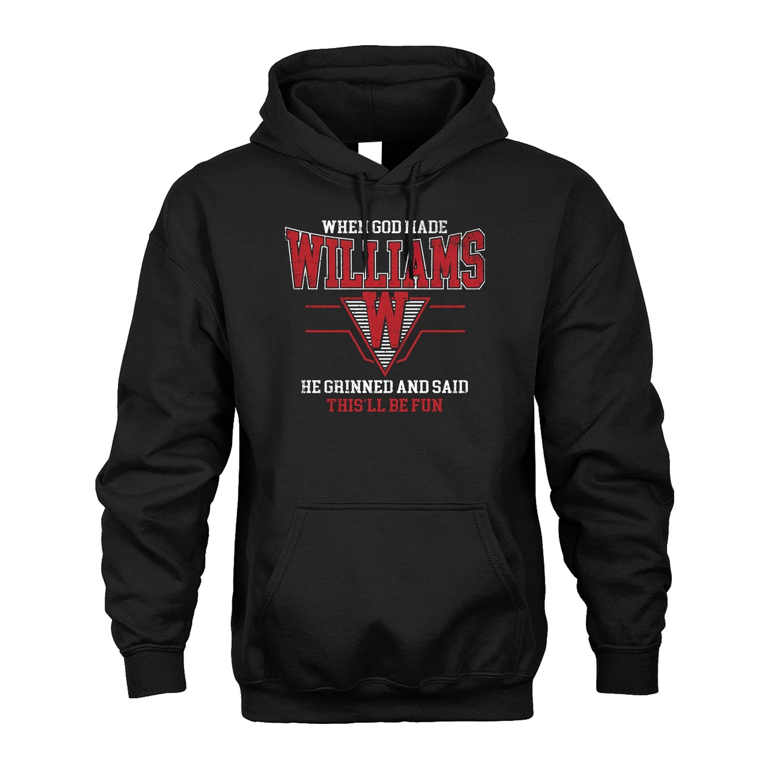 When God Made Your Name He Grinned And Said This'll Be Fun Baseball Shirt WILLIAMS M1-29