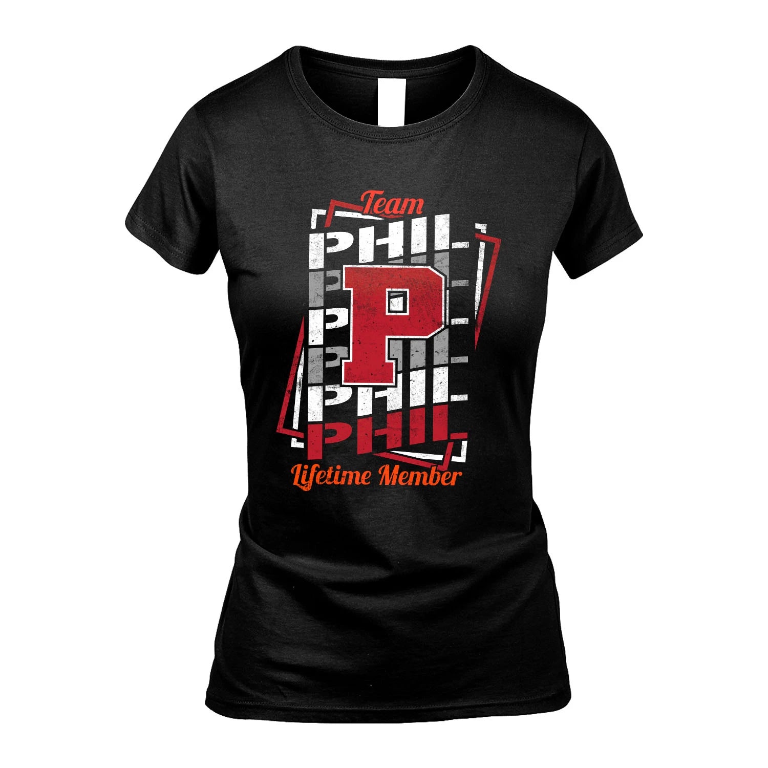 Team Your Name Lifetime Member Sporty Shirt PHIL M1-25