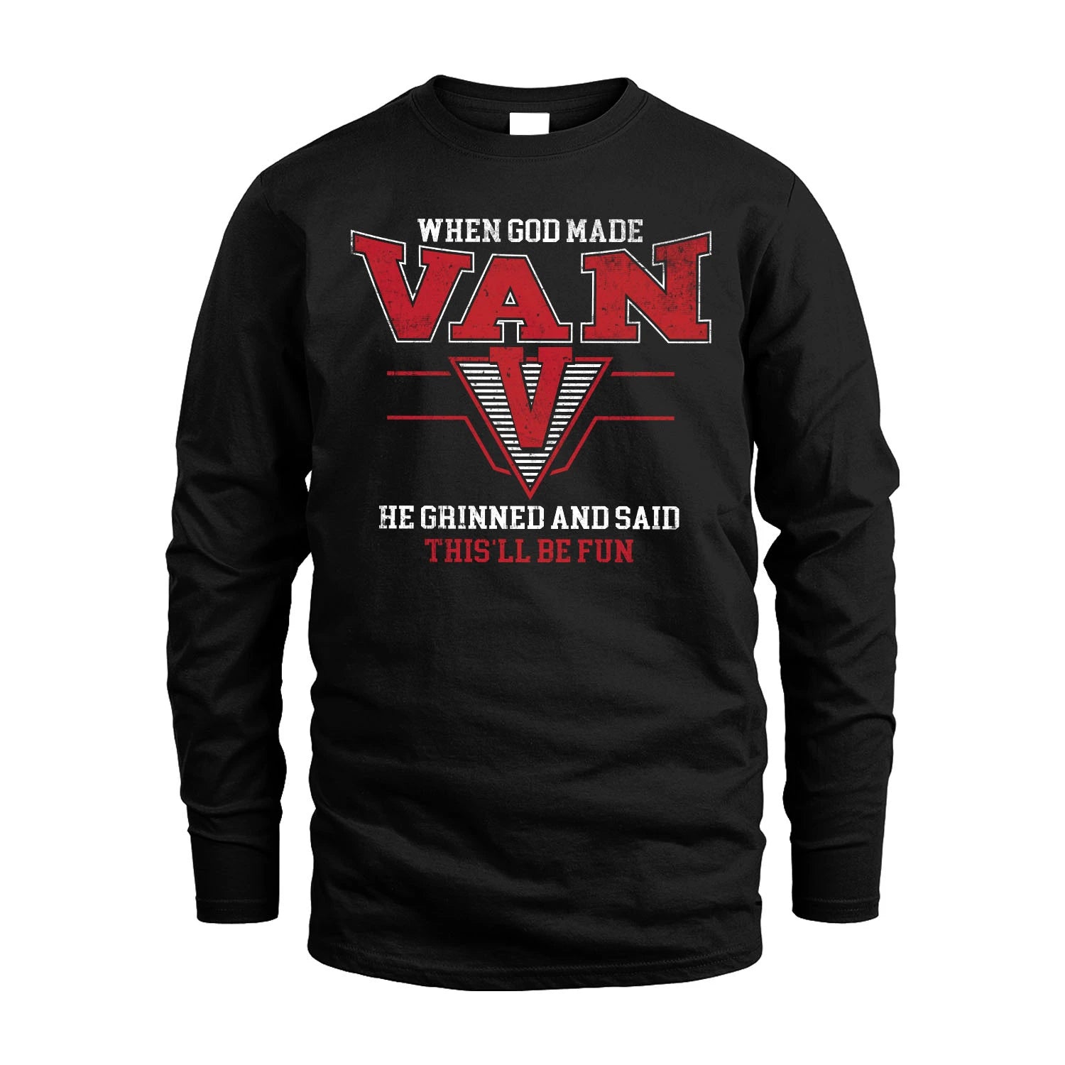 When God Made Your Name He Grinned And Said This'll Be Fun Baseball Shirt VAN M1-29