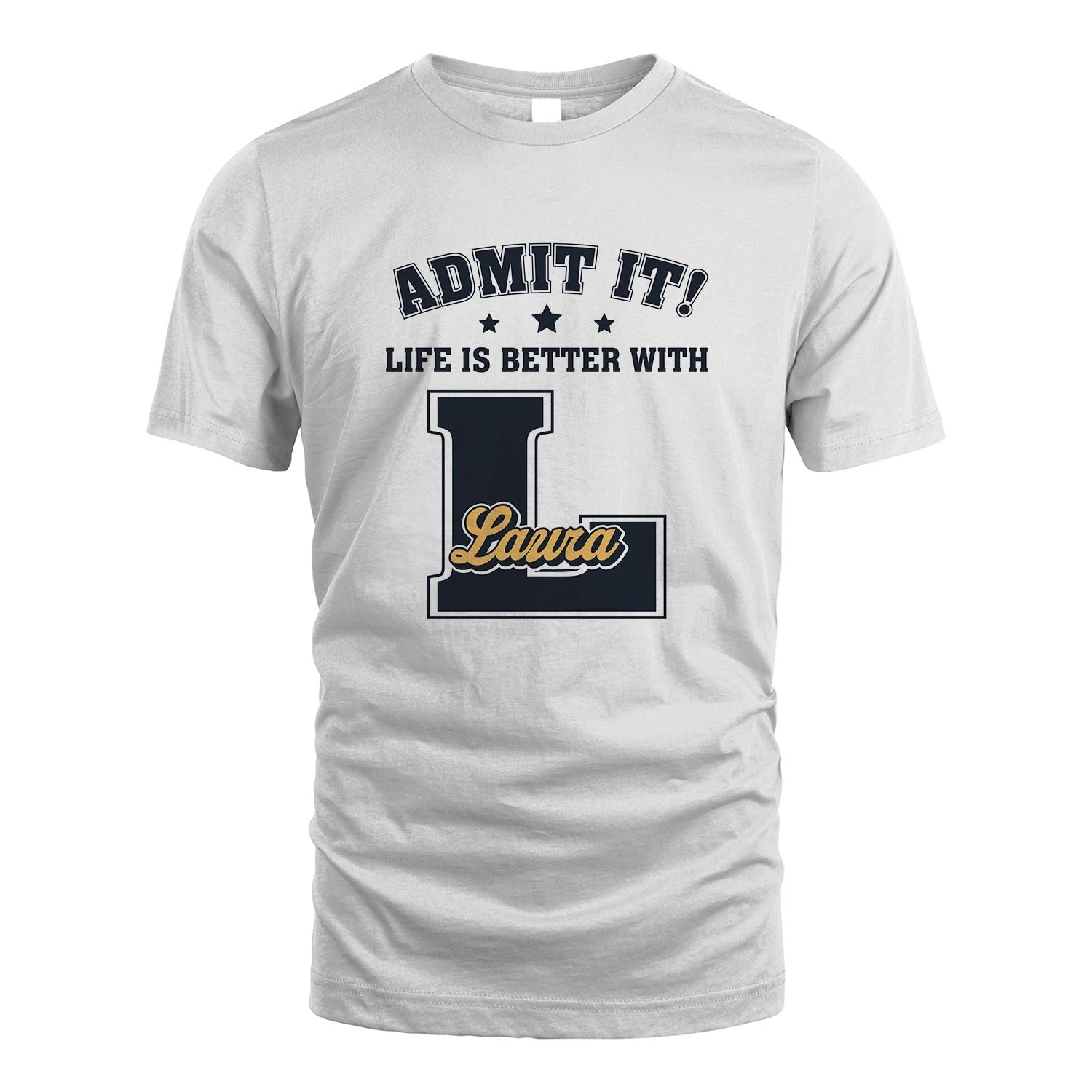 Life Is Better With Your Name Shirt LAURA M1-17