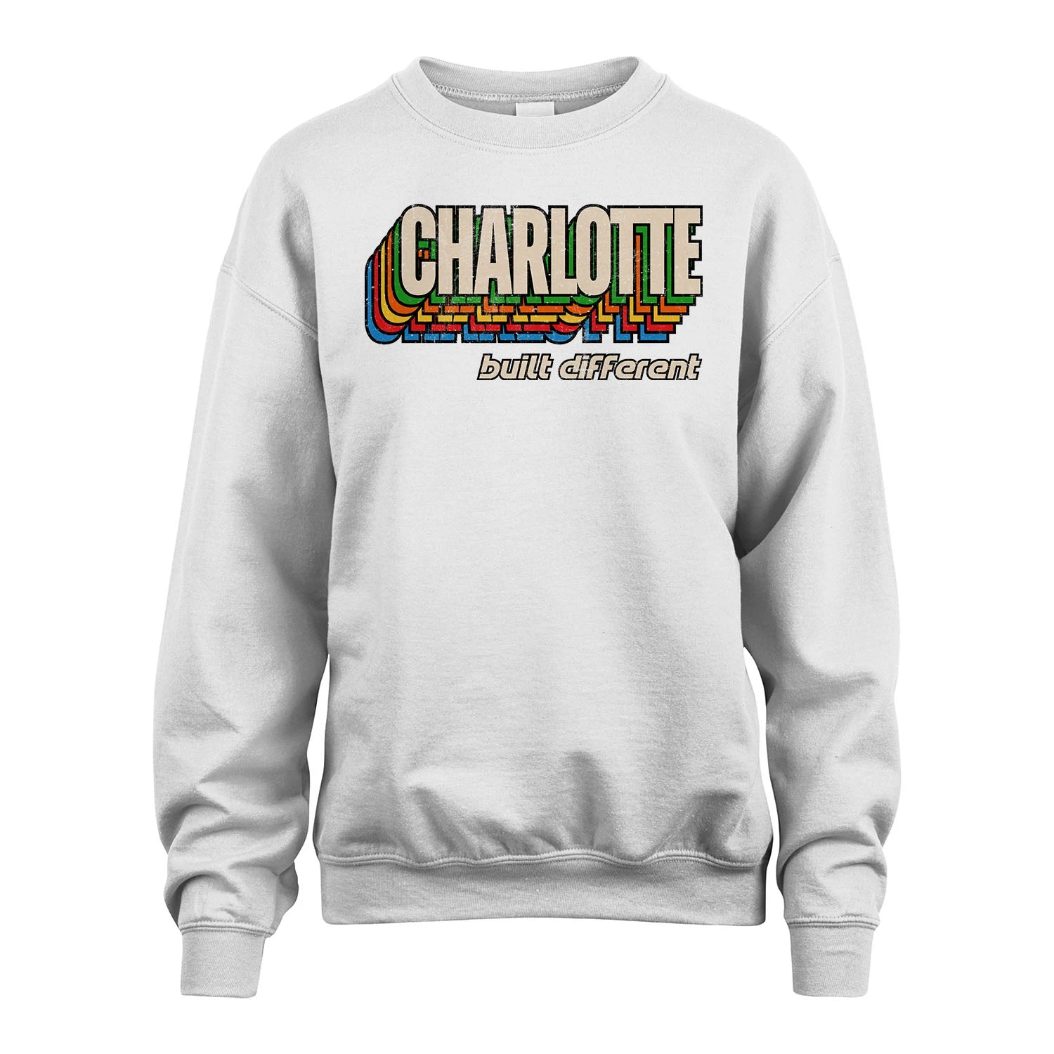 Your Name Built Different Retro Shirt CHARLOTTE M1-26