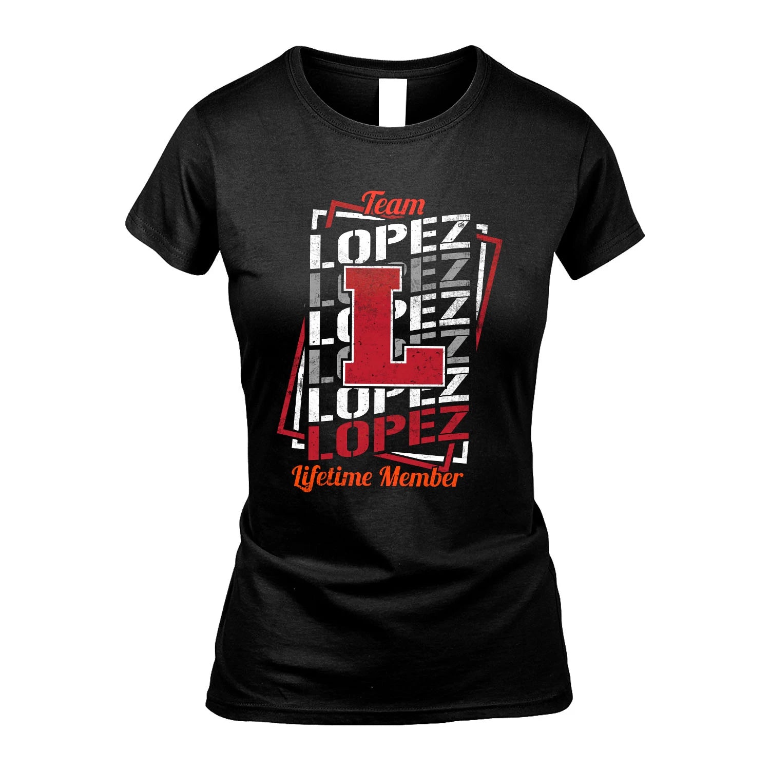 Team Your Name Lifetime Member Sporty Shirt LOPEZ M1-25