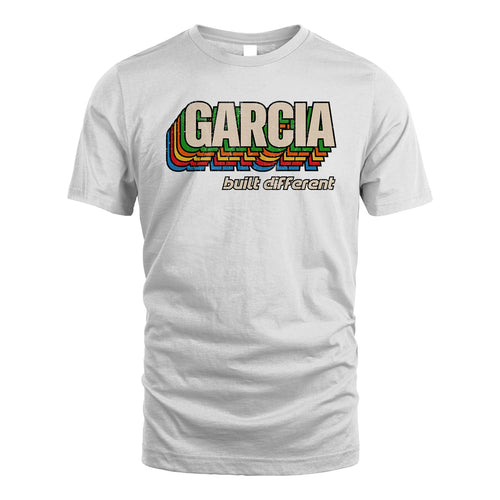 Your Name Built Different Retro Shirt GARCIA M1-26