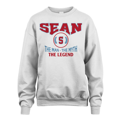 The Man The Myth The Legend Jet Style Shirt SEAN M1-9