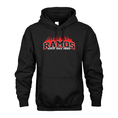 Never Back Down Your Name With Fire Shirt RAMOS M1-37