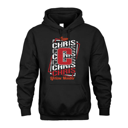 Team Your Name Lifetime Member Sporty Shirt CHRIS M1-25