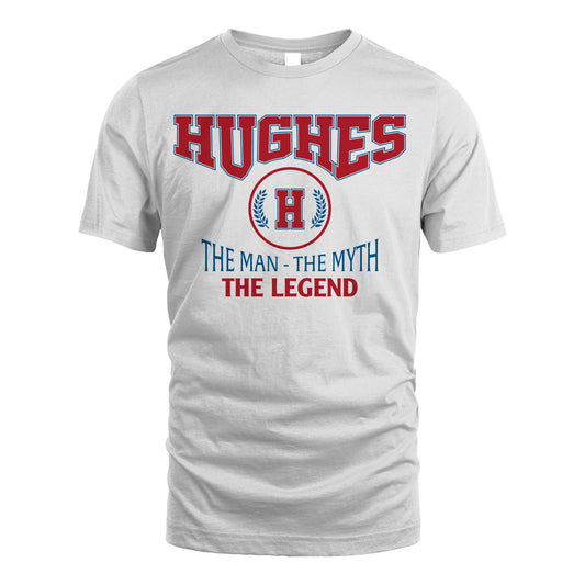 The Man The Myth The Legend Jet Style Shirt HUGHES M1-9