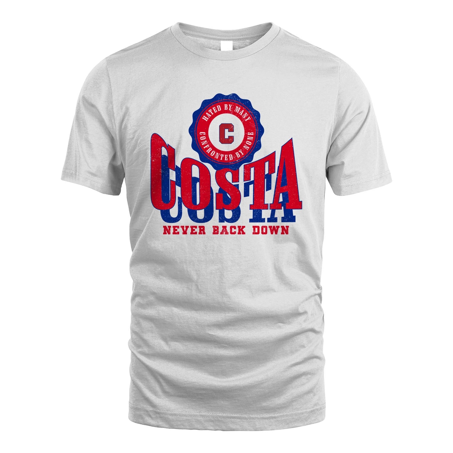 Your Name Never Back Down Shirt COSTA M1-33