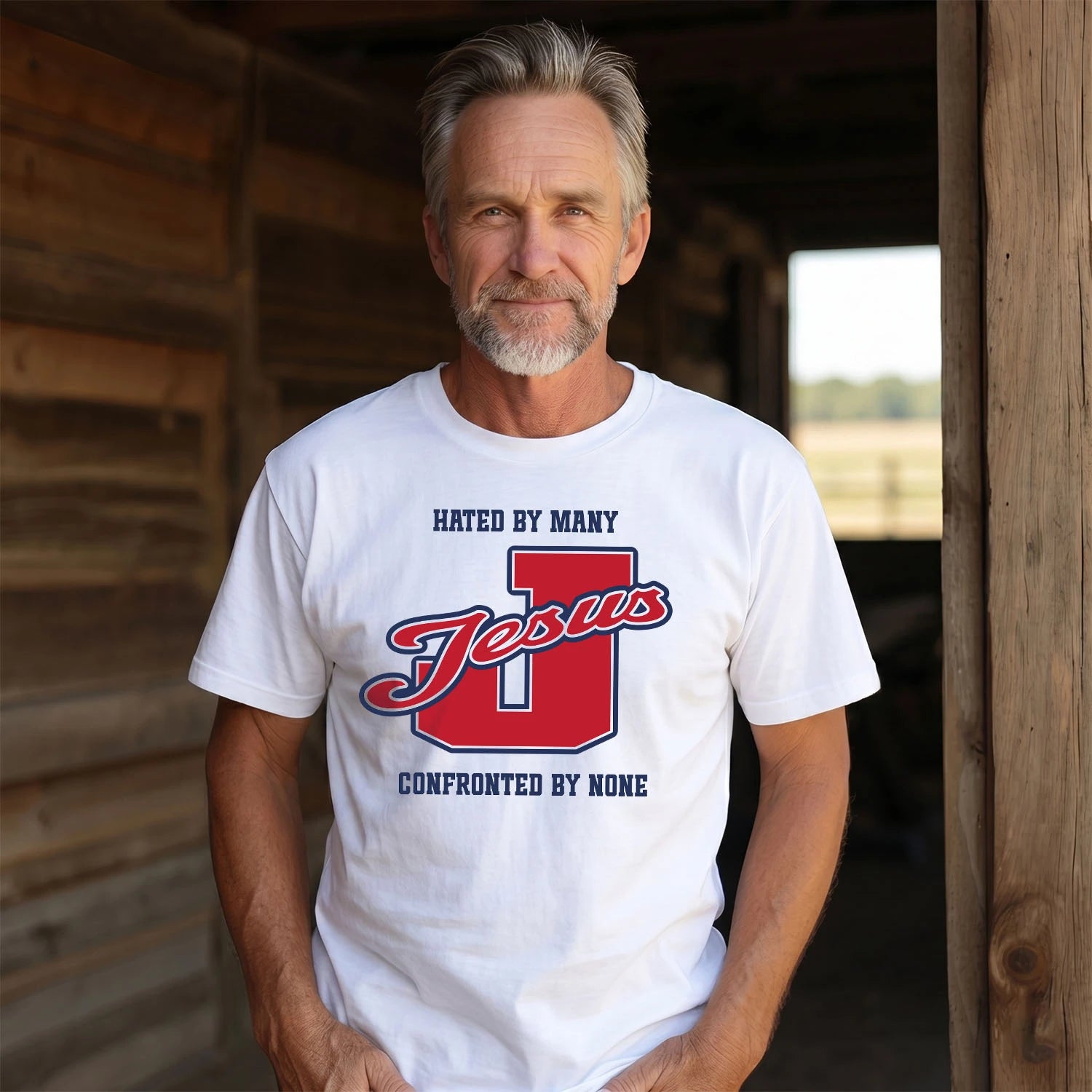 Hated By Many Confronted By None Personalized Name Shirt JESUS M1-8