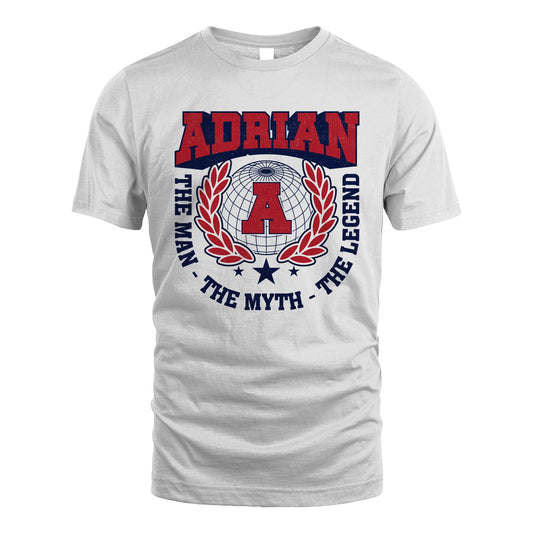 The Man The Myth The Legend Logo Shirt ADRIAN M1-30