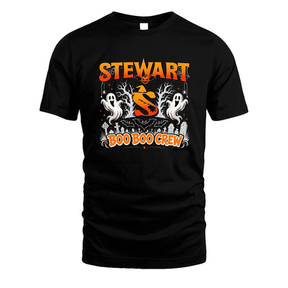 Boo Boo Crew Halloween Custom Name Shirt STEWART M1-28
