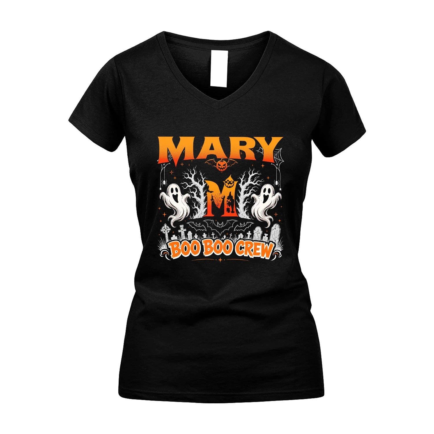 Boo Boo Crew Halloween Custom Name Shirt MARY M1-28