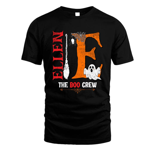 The Boo Crew Halloween With Your Name Shirt ELLEN M1-23
