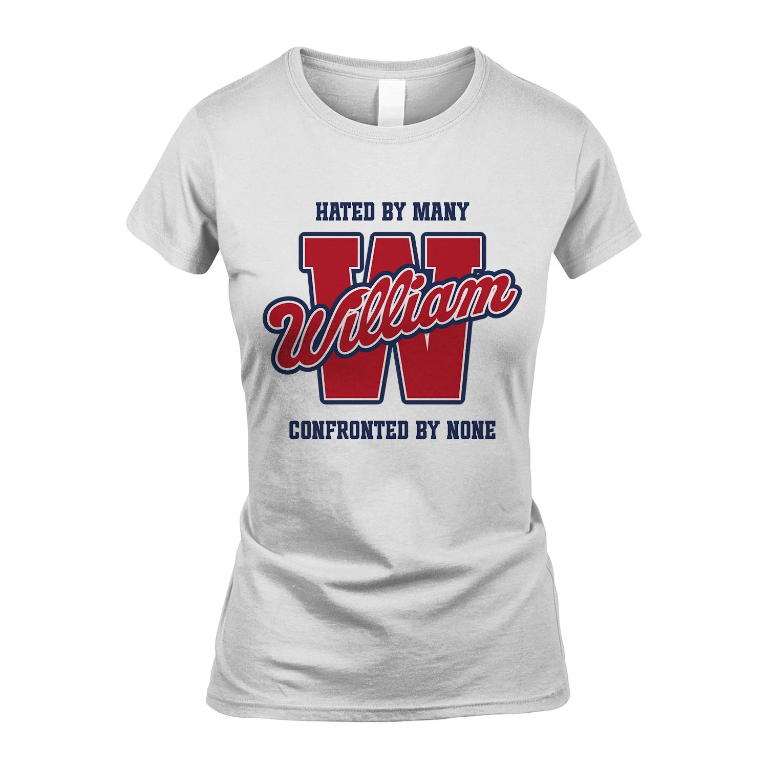 Hated By Many Confronted By None Personalized Name Shirt WILLIAM M1-8