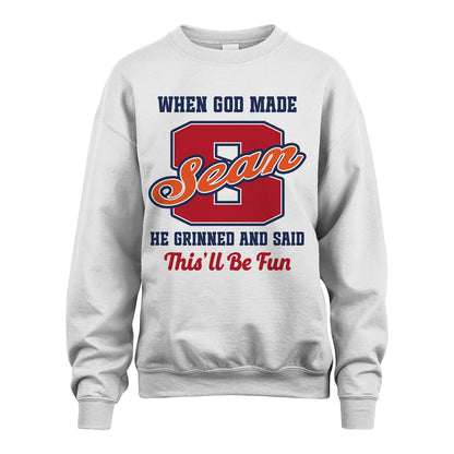 God Made Your Name Custom Shirt SEAN M1-16